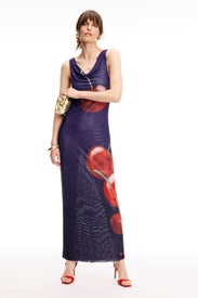 Night Cherry Midi Dress by Muma World