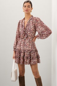 Butterfly Chiffon Dress by Rachel Parcell