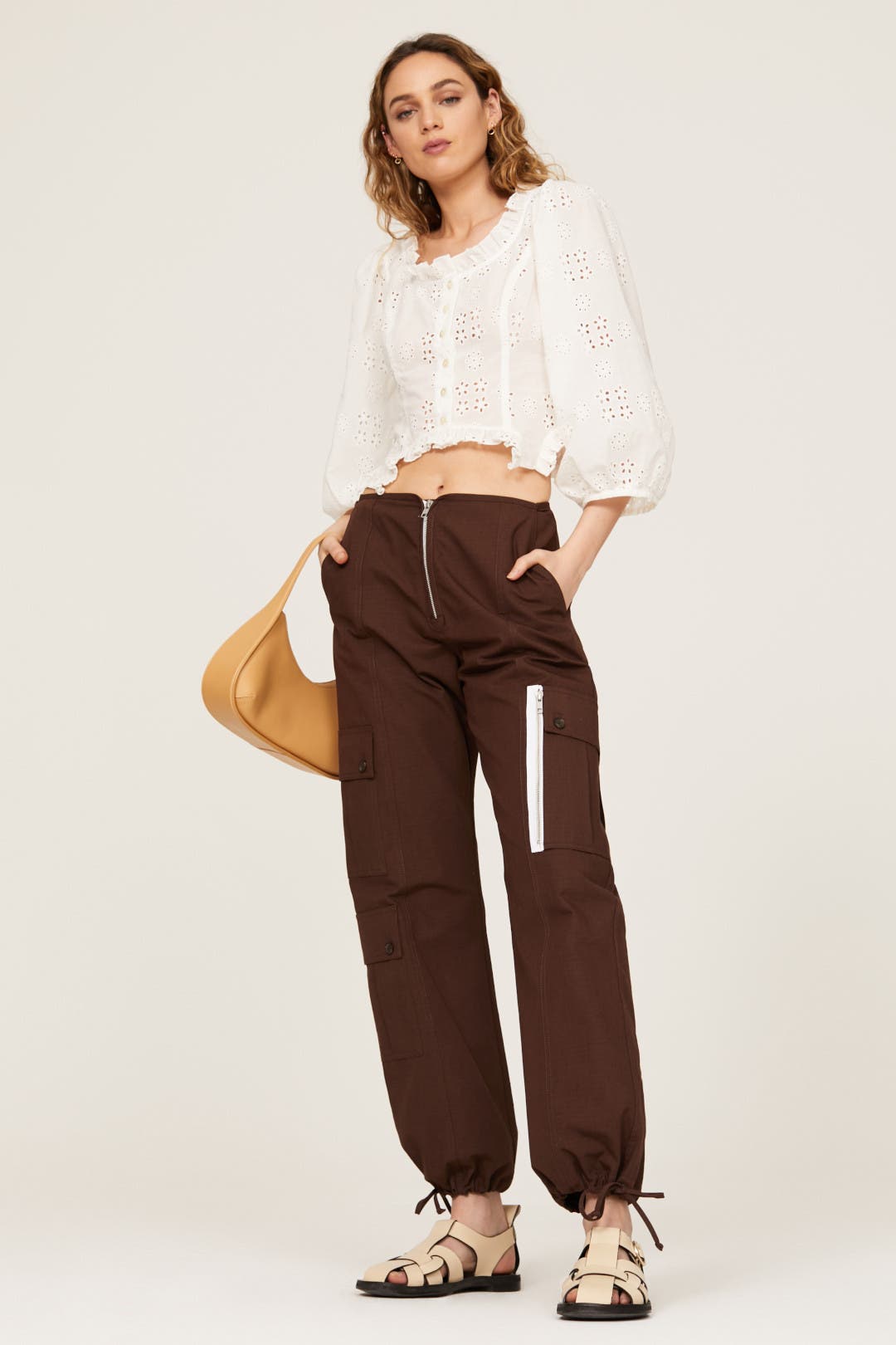 sandy liang 長袖トップス Sandy Liang + Doting Top In Black