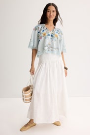 Celia Embroidered Short Sleeve Top by Sea New York