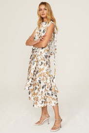 Gathered Bib Dress by Victoria Victoria Beckham