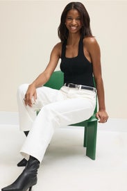 Knit Open Back Tank Top by Yigal Azrouël