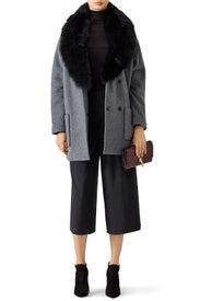 Graphite Carine Cocoon Coat by Andrew Marc