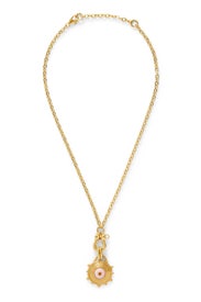 Pink sand Helm Pendant Necklace by Lizzie Fortunato