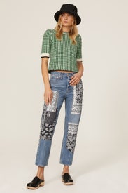 Pandana Patchwork Jeans by Maje