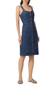 Denim Button Front Tank Dress by Madewell