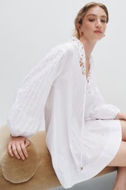 Lace Trim Mini Dress by Sandro