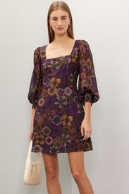 Dark Florals Mini Dress by Slate & Willow