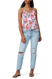 Felicity Ruffle Floral Top by B Collection by Bobeau