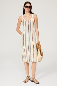 Stripe Midi Dress by Club Monaco