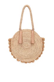 Fallon Large Straw Circle Tote by Loeffler Randall