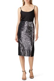 First Row Sequin Skirt by N12H