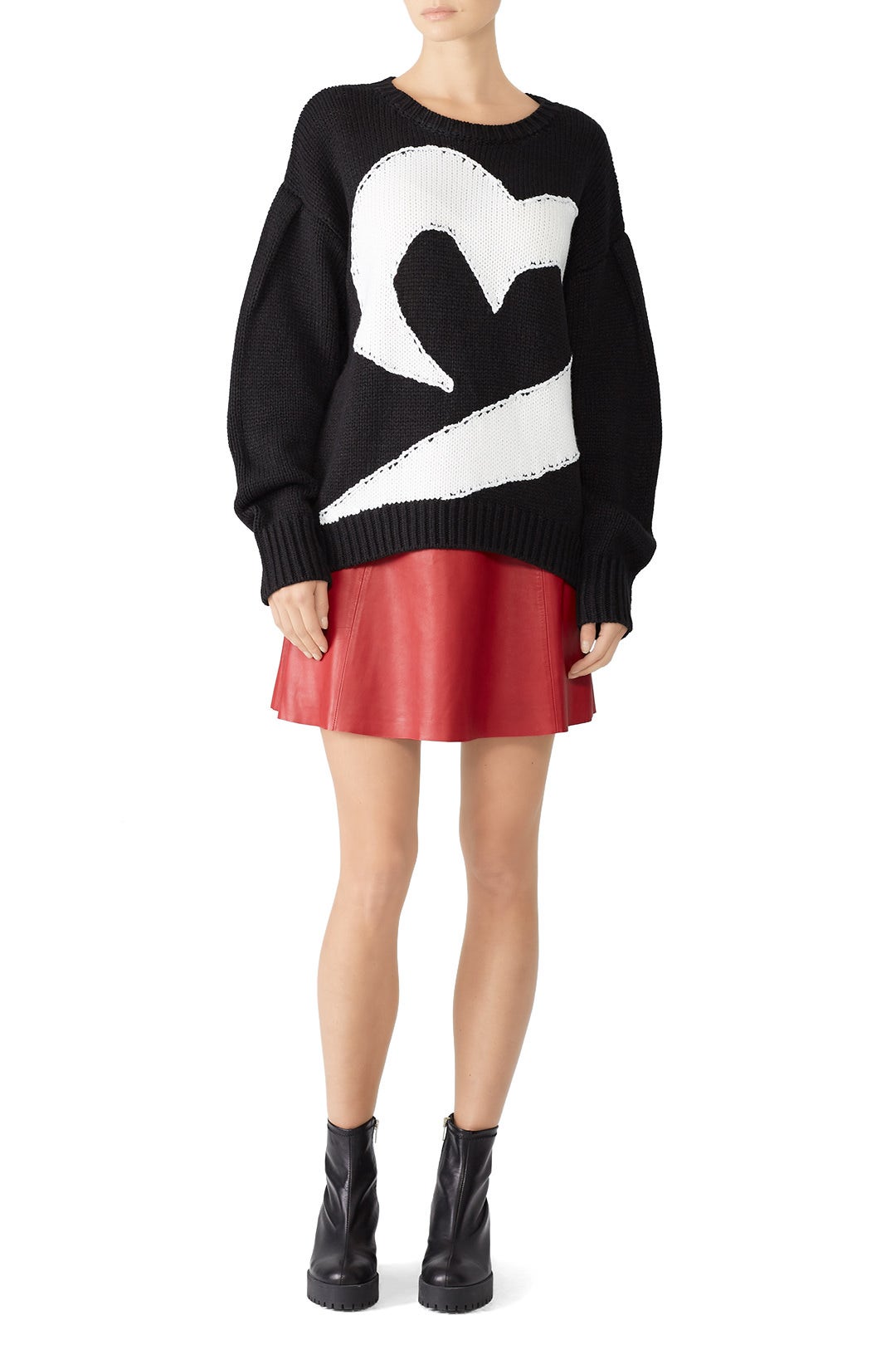 Olive Heart Sweater by Parker 0