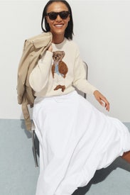 Bear Long Sleeve Crew Neck Sweater by Polo Ralph Lauren