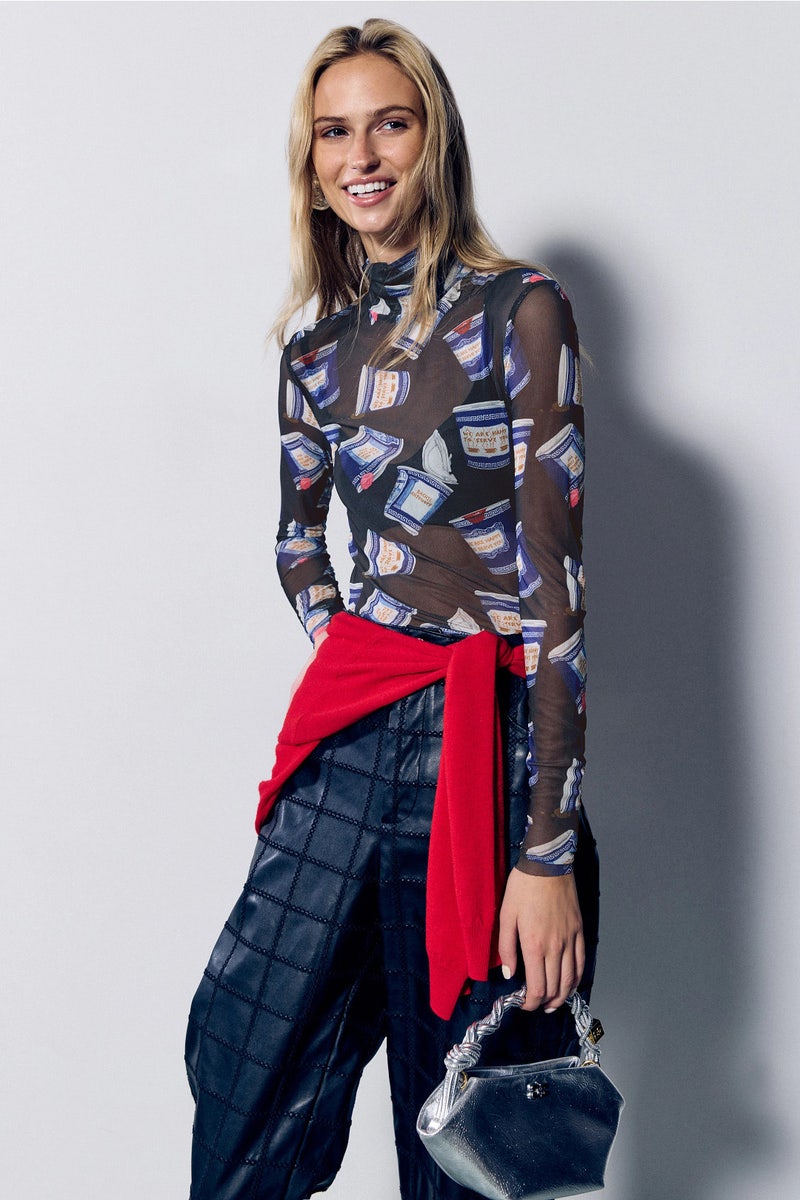 Lillian Graphic Turtleneck by Rachel Antonoff - Photo 0