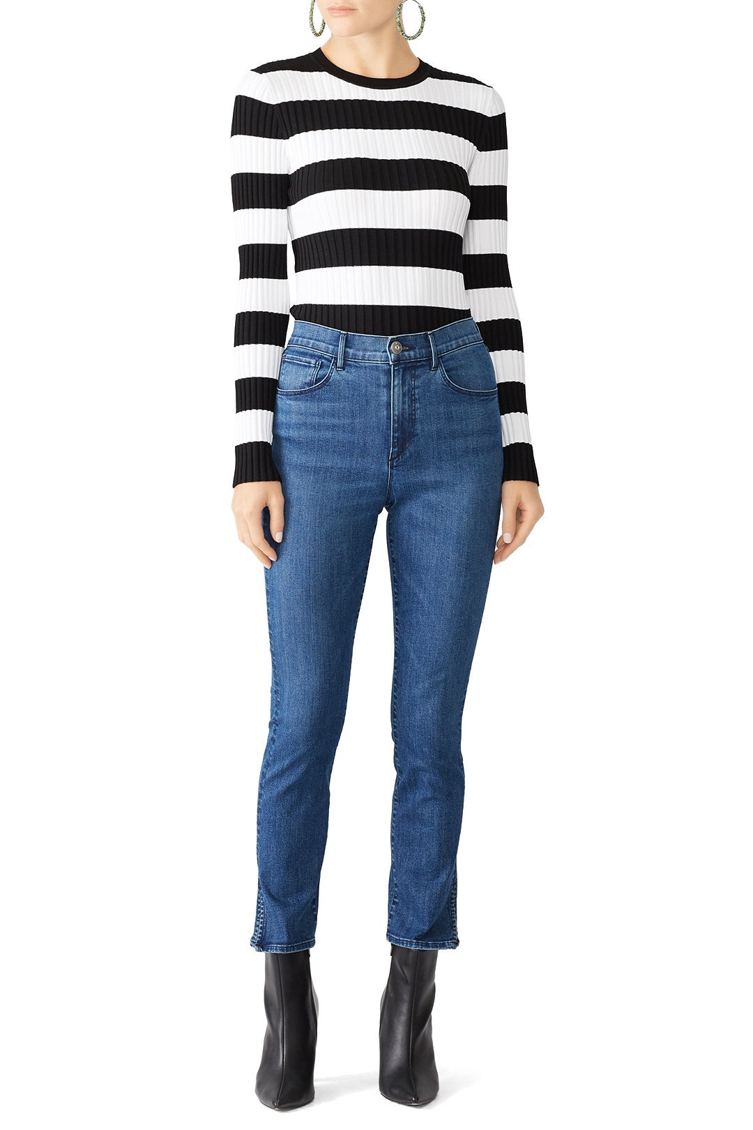 Luna Mini Split Jeans by 3x1 0
