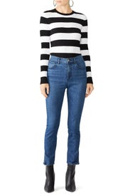 Luna Mini Split Jeans by 3x1