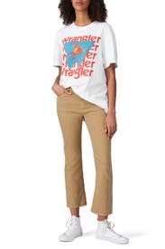 Batwing Logo Oversized Tee by WRANGLER