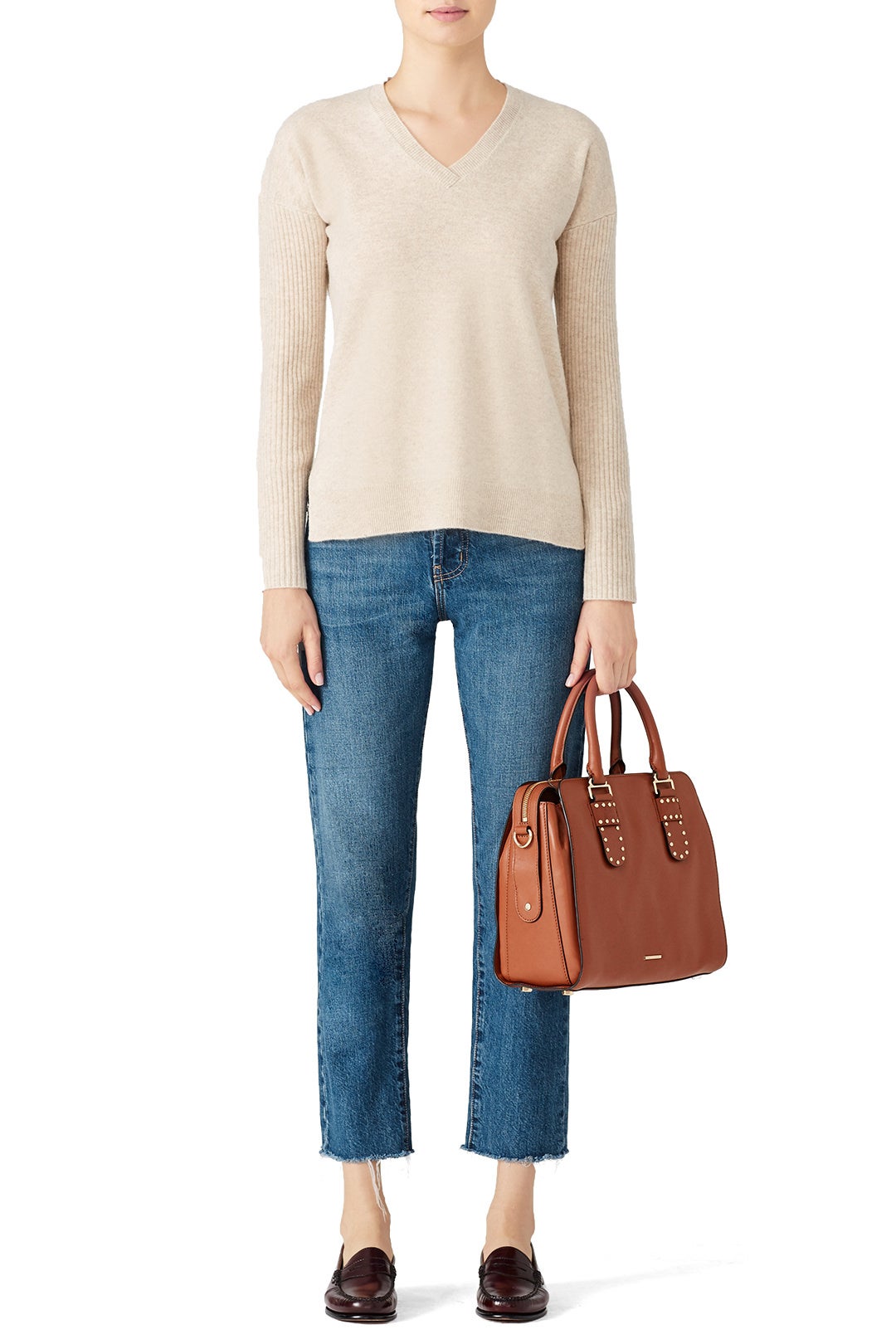 Cream Boyfriend Sweater by BROWN ALLAN 0