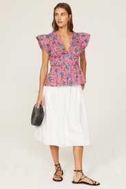 Pink Flutter Sleeve Top by Derek Lam 10 Crosby x RTR