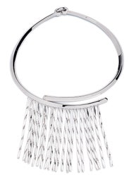 Silver Peaked Fringe Collar by Eddie Borgo
