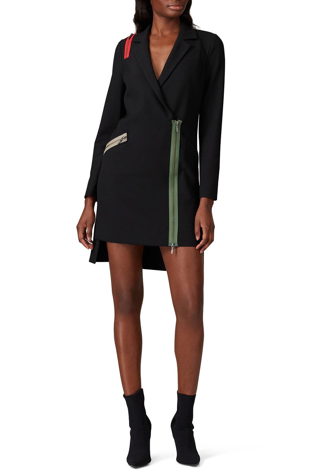 Zipper Blazer Dress by Nicole Miller 0