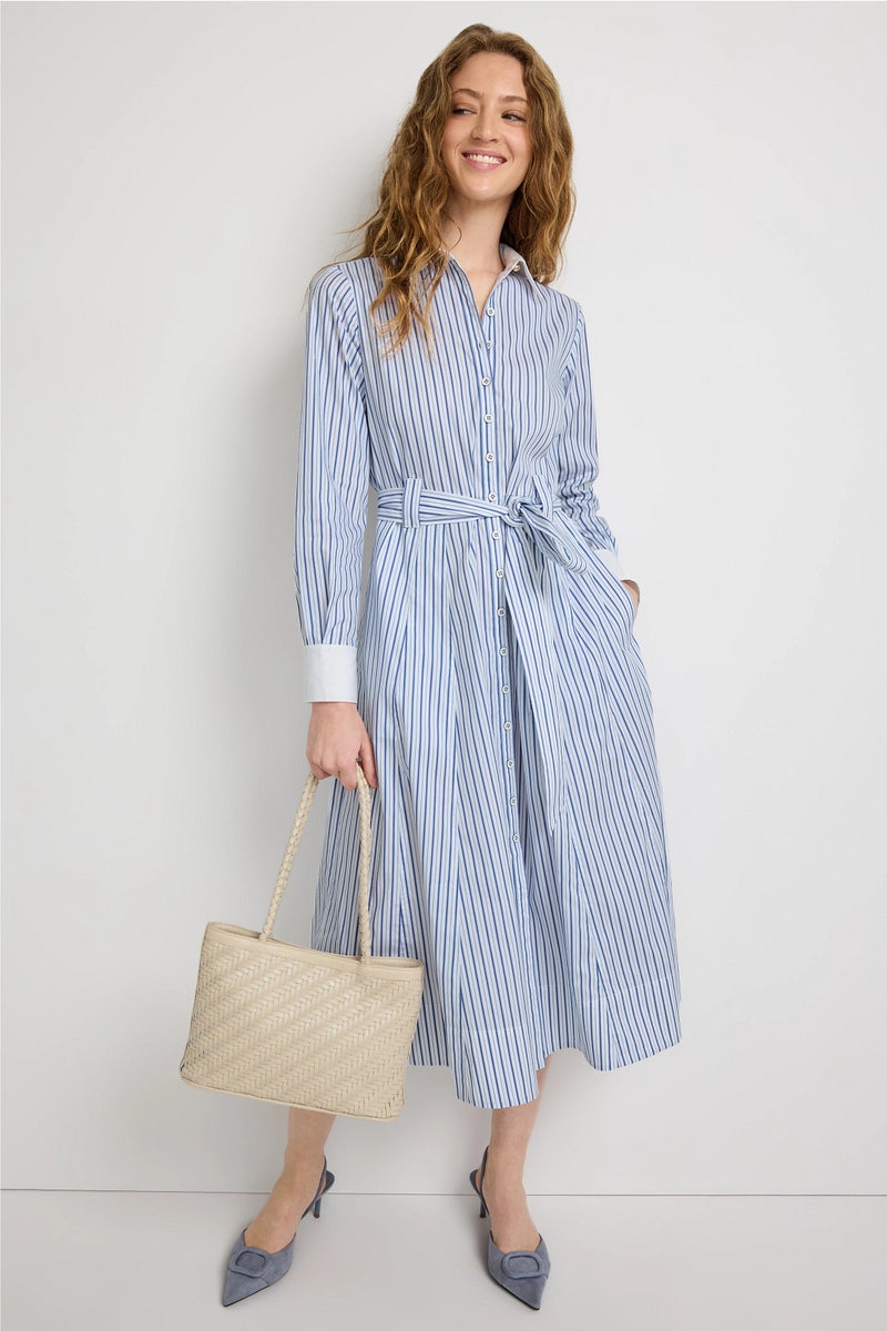 Contrast Cuff Midi Dress by Derek Lam 10 Crosby x RTR - Photo 0