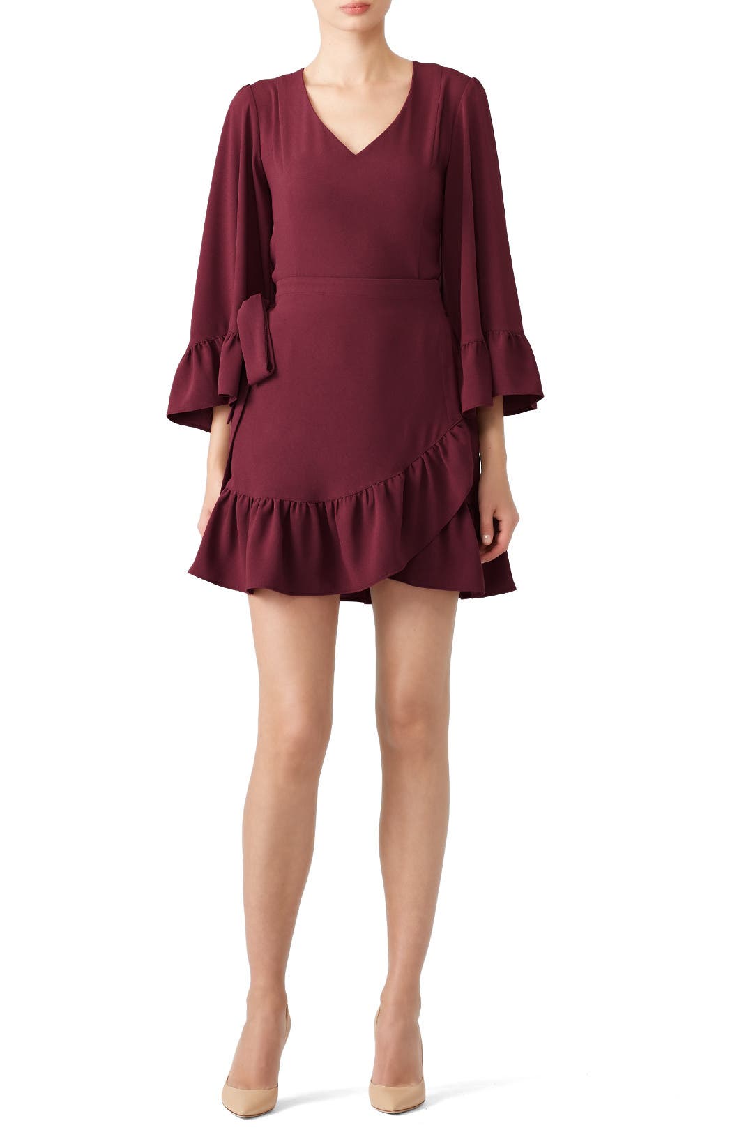 Mai Drape Sleeve Dress by DREW | Rent the Runway