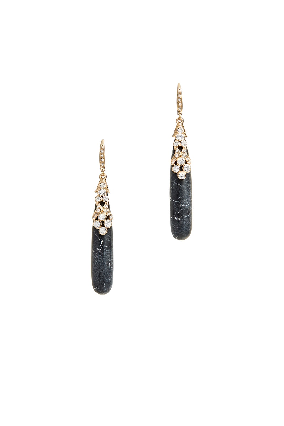 Jet Black Drop Earrings by Jenny Packham 1