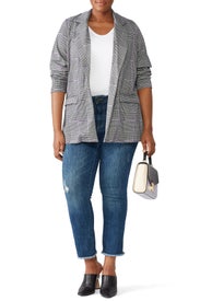 Fans Checked Blazer by JUNAROSE