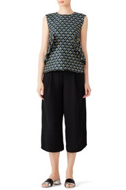 Printed Limoges Ruffle Top by Marni