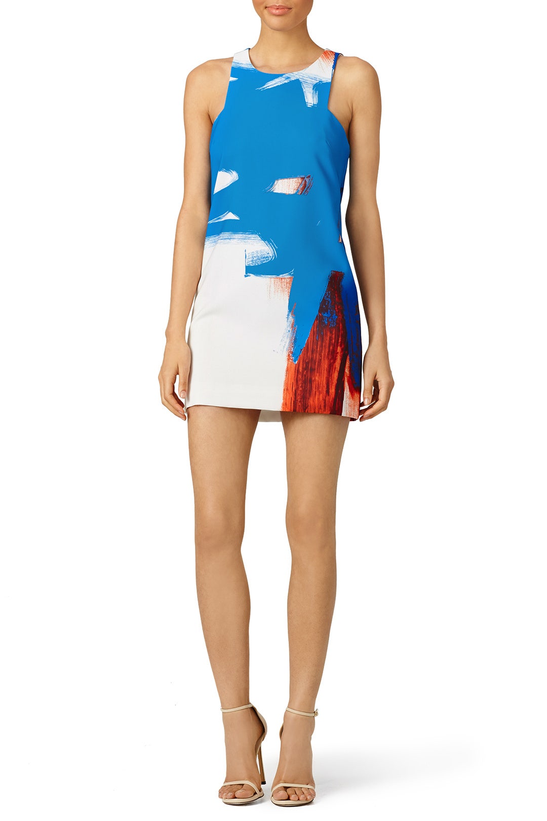 Modern Abstract Print Mini Dress by Milly 0