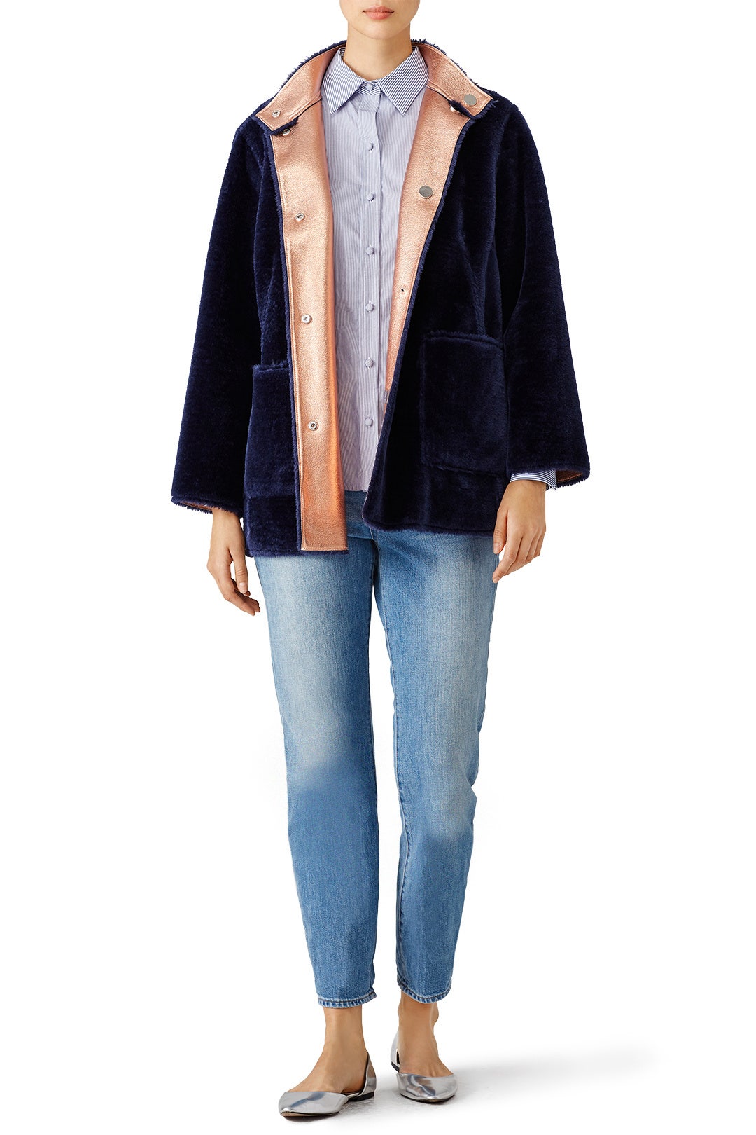 Blue Culver Coat by Opening Ceremony 0