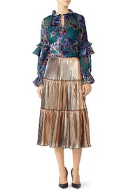 Burnout Velvet Blouse by PatBO