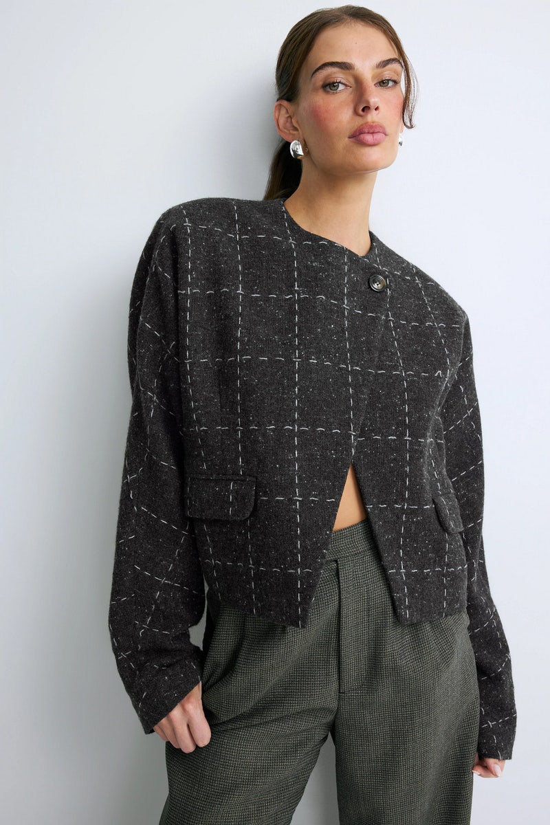 Zola Check Jacket by Rodebjer