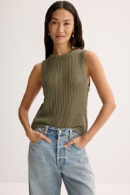 Estelle Crochet Racer Tank by Toccin