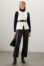 Black Leather Pants by VEDA