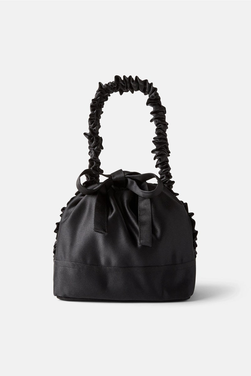 Black Satin Amy Bag by A Bronze Age Accessories - Photo 0