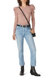 Pink Long Sleeve Sweater by 7 For All Mankind