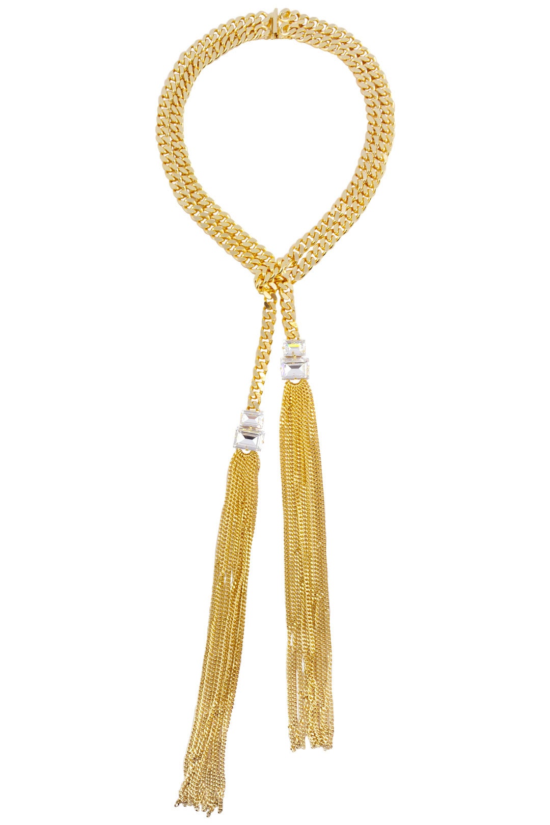 Gold Lariat Necklace by Janis Savitt 1