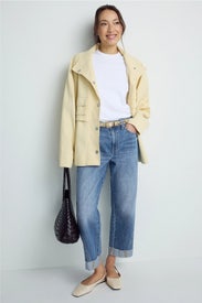 Kacey Mid Rise Boyfriend Cuffed Jeans by PISTOLA
