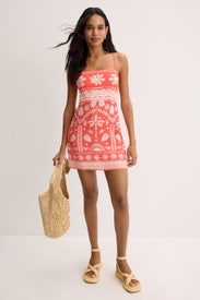 Tie Back Mini Dress by Peter Som x RTR
