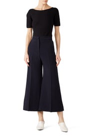 High Rise Cropped Trousers by Rosetta Getty