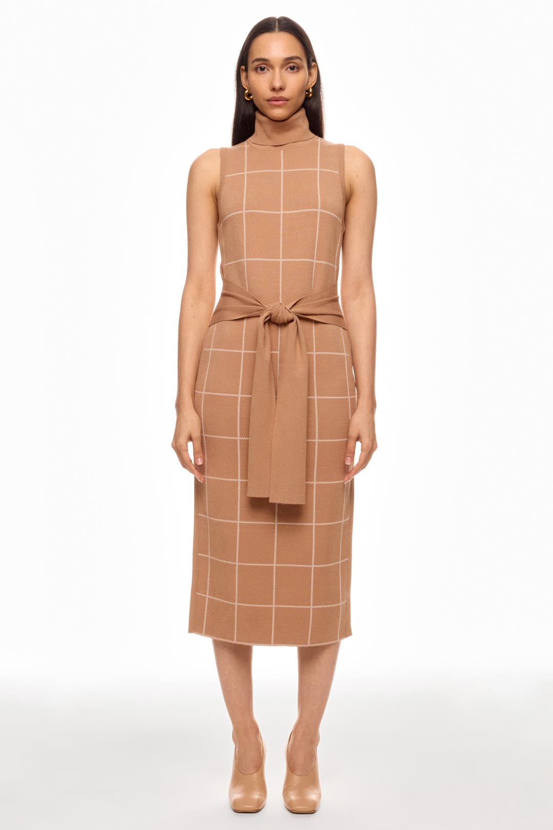 ● LOEUVRE ● Sheer Plaid Sleeveless Dress SW5MO273-AH MUSINSA | LOEUVRE Sheer Plaid Sleeveless Dress SW5MO273-AH