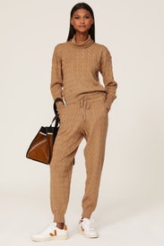 Auden Cable Knit Sweatpants by Veronica Beard