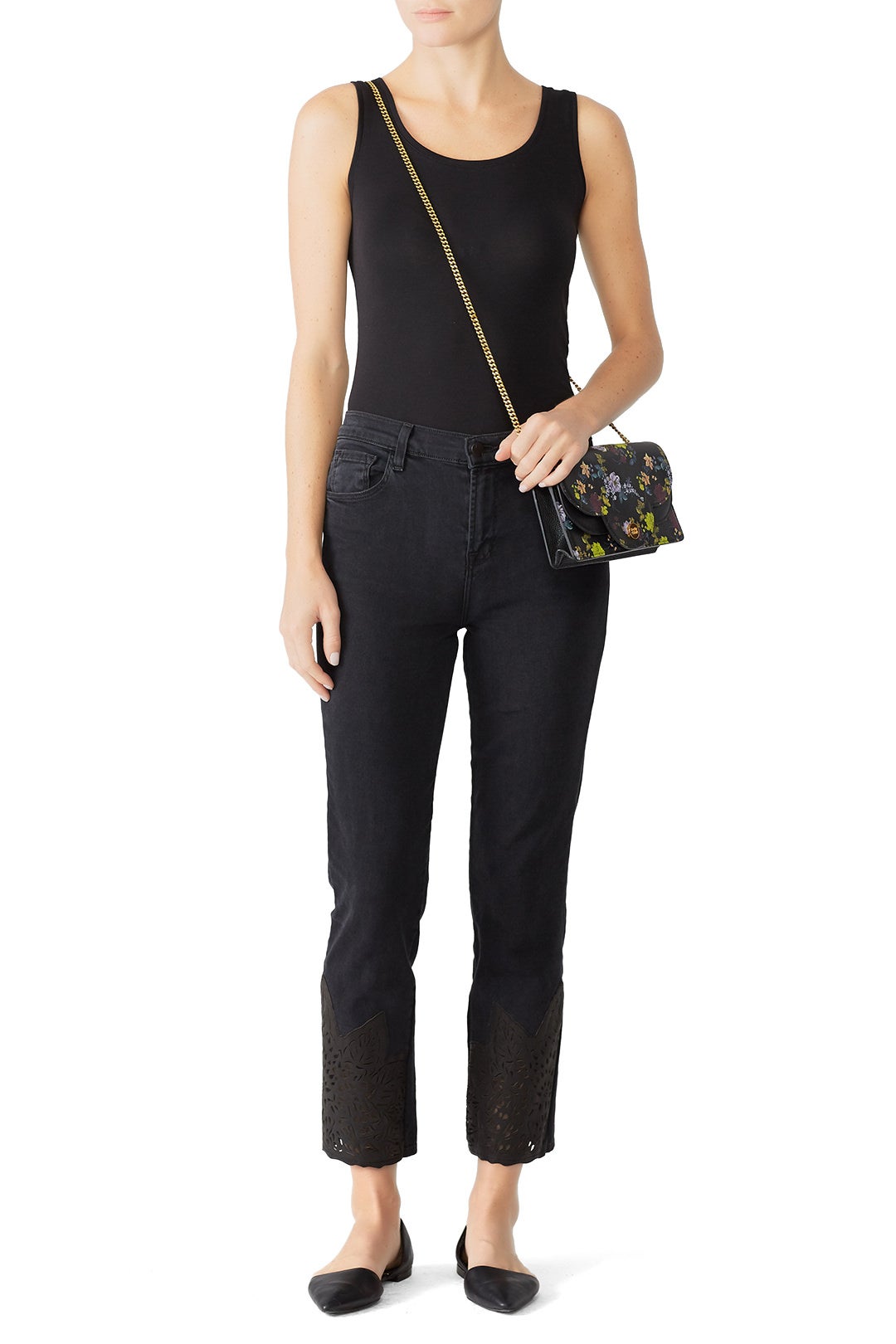 Ruby High Rise Crop Jeans by J BRAND 0