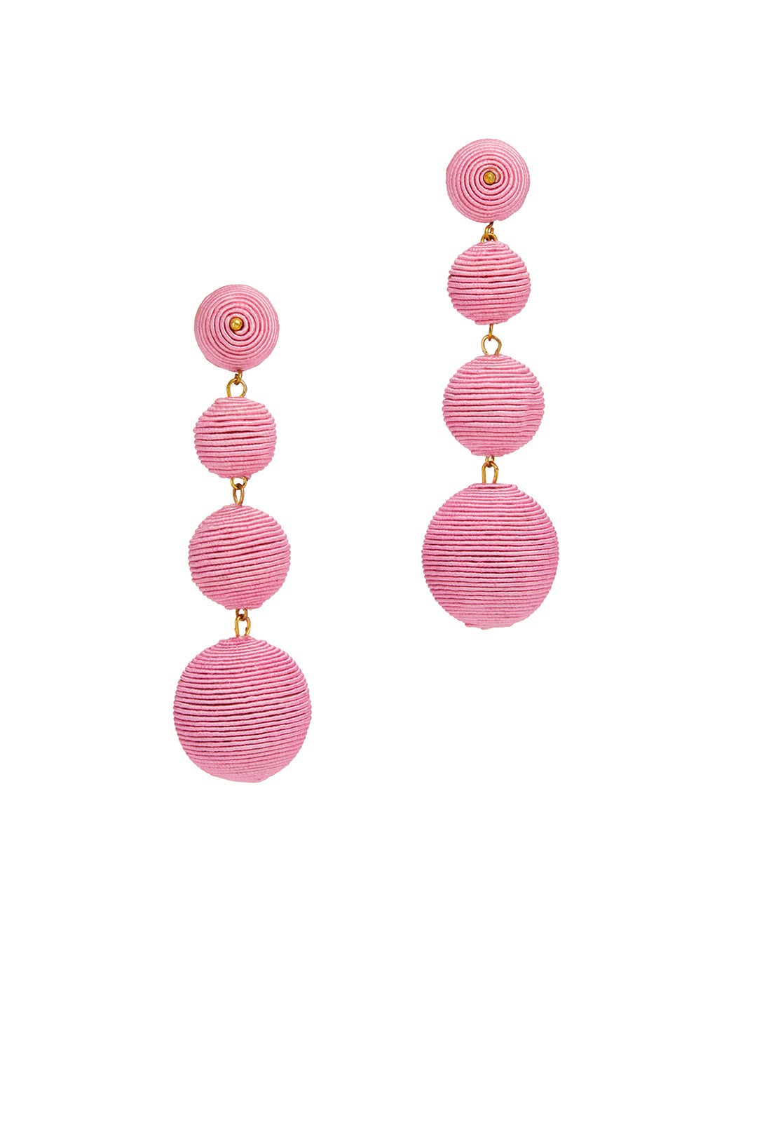Pink Wrap Drop Earrings by Kenneth Jay Lane