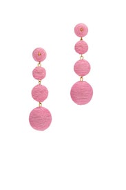 Pink Wrap Drop Earrings by Kenneth Jay Lane