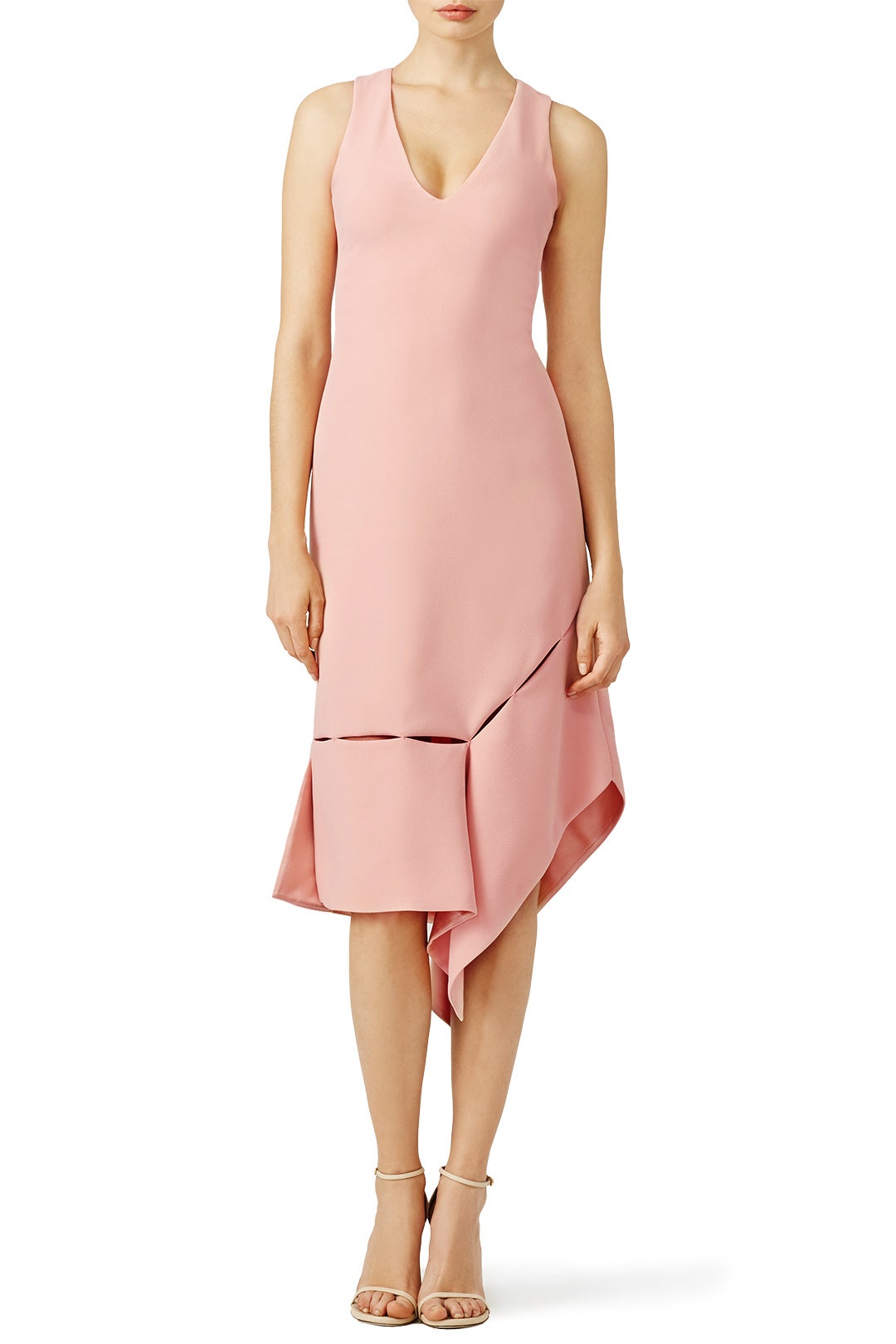Tea Rose Side Slash Dress by Prabal Gurung 0