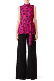 Pink Georgette Top by Proenza Schouler